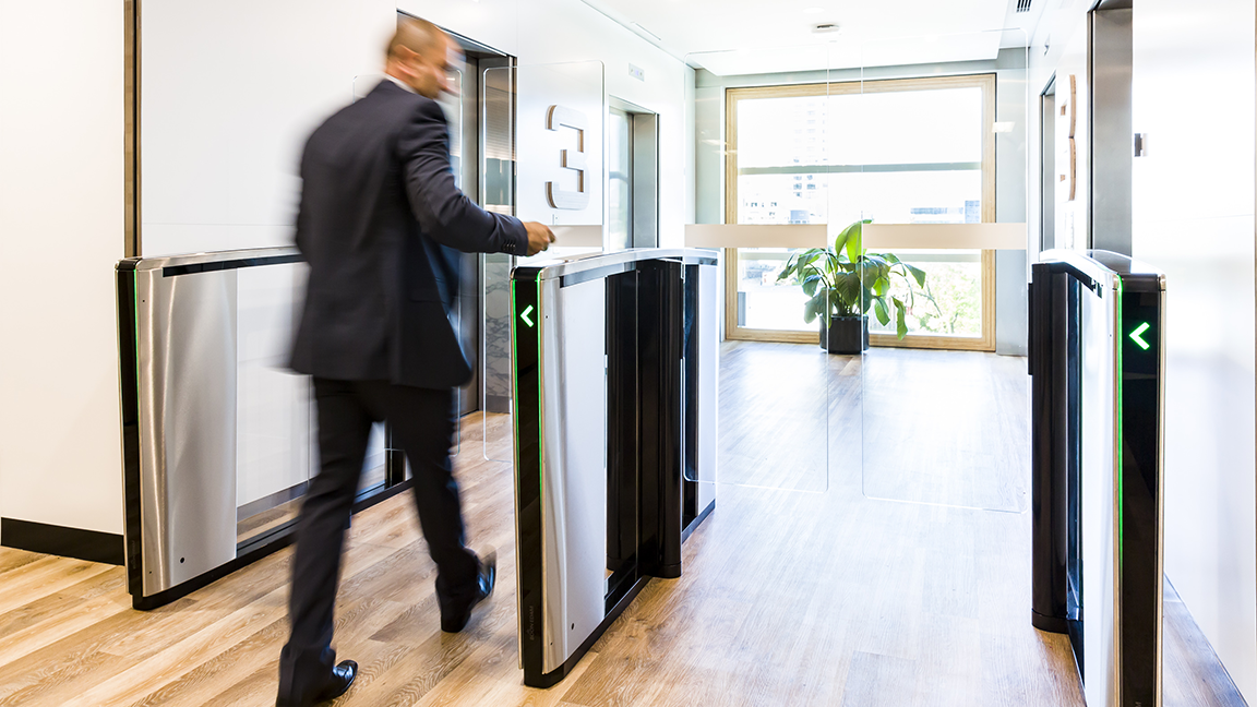 Lifeline Speedlane Swing Optical Turnstile | Boon Edam USA